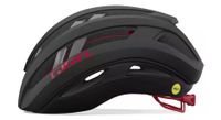 casco giro aries spherical mips negro mate carbono   rojo