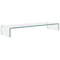 soporte para tv  mueble de salon  armario tvelevador monitor cristal claro 100x30x13 cm