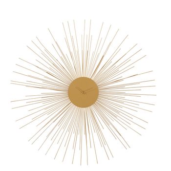 Reloj de pared en acero dorado, D. 95 cm
