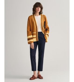 Gant para mujer. 4150261 Pantalón chinos Slim Fit marino (38), Casual, Algodón