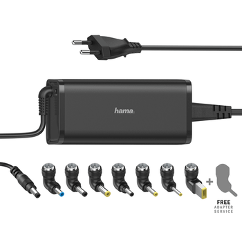 Hama Cargador para port til con 8 adaptadores de 15 19V 90W