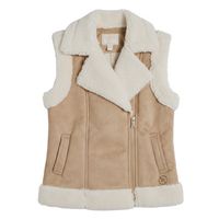 guess cazadora suede vest inner sherpa para nina