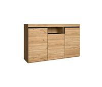 aparador salon comedor despacho color roblenegro 3 puertas 1 hueco 81x140x40cm nordico