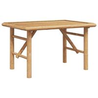 mesa de cafe  mesa de centro marron 70 x 40 x 36 cm bambu