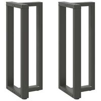 patas para mesa de bar en forma de t 2 unidades antracita 40 x 35 x 100-101 cm acero vidaxl