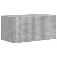 mueble de tv montado en la pared 60 x 31 x 295 cm concreto vidaxl