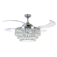 ventilador de techo aspas retractiles con luz veil 3 luces