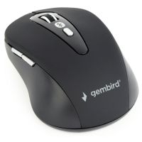 gembird muswb-6b-01 raton bluetooth de 6 botones 1600dpi negro