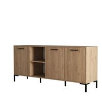 aparador de madera aurora - 180 x 45 x 80 cm - marron