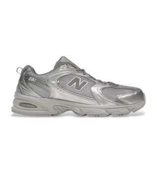 New Balance para hombre. MR530 Zapatillas 530 gris plateado (37), Plata, Cordones, Casual, Deportivo, Multideporte