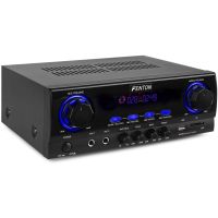 amplificador estereo fenton av440 2x200w rms conexion 635mm usb karaoke display dinamico