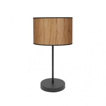 Sobremesa alto tapiro 1xe27 pergamino/negro 63x30x30 cm