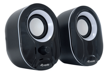 ALTAVOCES 2.0 EQUIP LIFE MINI 6W RMS COLOR NEGRO Y BLANCO JACK 3.5