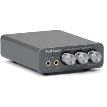 DAC Externo Fosi Audio K5 Pro USB-C/Coaxial/Óptico 3.5mm RCA para Juegos