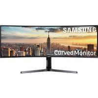 samsung lc43j890dkuxen super wide full hd 43 curved led monitor - dark blue grey blue