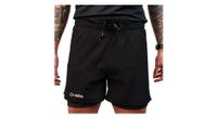 pantalon corto 2 en 1 oxsitis x race hombre negro