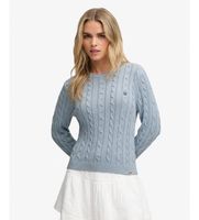 superdry para mujer w6110801a jersey essentials cable azul m casual acrilico manga larga