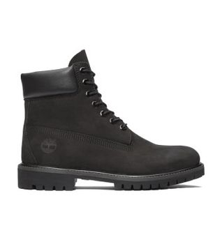 Timberland para hombre. TB1100730011 Botines de Piel Premium 6 negro (41), Plano, Cordones, Casual