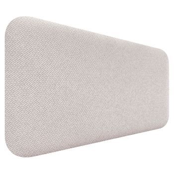 Dhome Cabecero Tapizado Liso Redondeado Tejido Luxury Para Pared Acústicos Cabeceros Absorbentes Cabezal Cama Dormitorio (espigas Beige, 100cm)