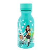 botella termo 40 cl  azul 2 silicona  18 x 7 x 7 cm