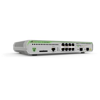Switch Allied Telesis AT-GS970M/10-50 8xRJ-45 Gigabit PoE+ 2xSFP Gestionable L3 Rack 1U