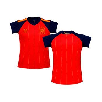 Camiseta 2 Estrellas Sin Dorsal España Mundial 2026 Réplica Oficial - Adulto