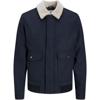 Jack & Jones Abrigo 12212268 JJTOM WOOL BOMBER DARK NAVY para hombre