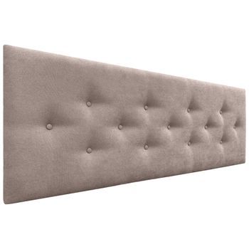 Dhome Cabecero De Tela Acualine Con 3 Hileras Intercaladas De Botones Cabezal Tapizado Cama Lujo(tierra, 160cm)