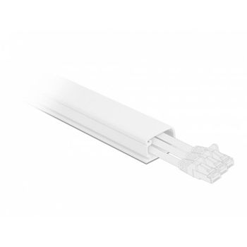 Conducto para cables Delock con cubierta 35 x 20 mm longitud 1 m blanco