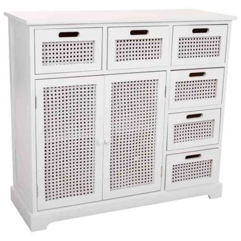 Aparador blanco 86x33x78.5h cm