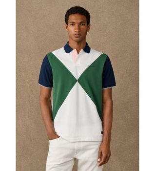 Hackett London para hombre. HM5600208 Polo Nbr Diamond blanco roto (XXL), Casual, Algodón, Manga corta