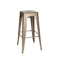 taburete vantaggio high metalico color champan hjh office