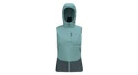 chaleco hibrido odlo ascent para mujer verde gris