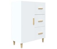 vidaxl aparador de madera de ingenieria blanco 695x34x90 cm