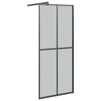Mampara De Ducha Accesible Vidrio Templado Oscuro 90x195 Cm Vidaxl