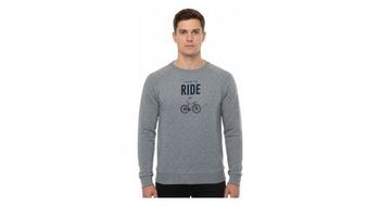 Camiseta de manga larga rubb   r i want to ride gris