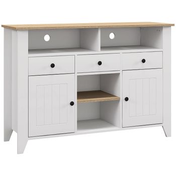 Aparador de cocina 120x38x81.5 cm blanco