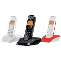 motorola s1203 trio pack 3 telefonos inalambricos colores