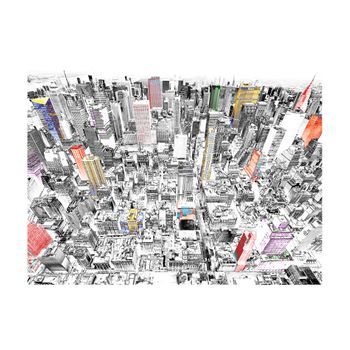 Papel Pintado 3d - Dibujo De Nueva York (400x309 Cm)