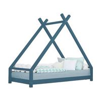 cama tipi infantil tahuka 90 x 190 verde petroleo