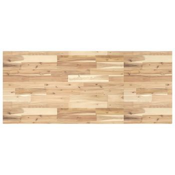 Encimera Tocador Baño Madera Acacia Sin Tratar 140x60x4 Cm Vidaxl