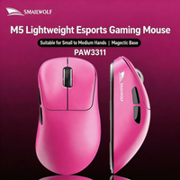 raton inalambrico bluetooth smailwolf m5 tres modos ligero para esports y juegos base magnetica paw3311