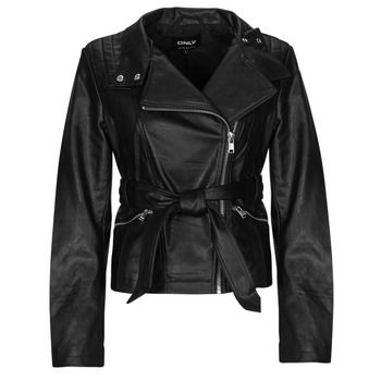 Only Cazadora de cuero ONLMANILLA para mujer