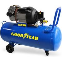 compresor de aire electrico goodyear gy163101d 100l 3hp 10 bar - motor bicilindrico de induccion de 356 lmin con ruedas