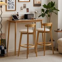 mesa de bar en madera de pino