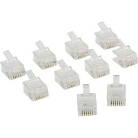 goobay conector rj12 transparente pack 10 unidades
