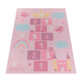 Alfombra infantil Bini rosa 100x200 cm
