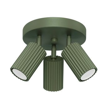 Plafón moto verde, 3 luces