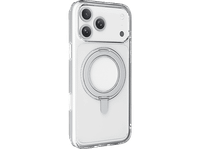 funda movil - cellularline spin mag para iphone 17 pro max con soporte de anillo giratorio compatible con el ecosistema magsafe transparente