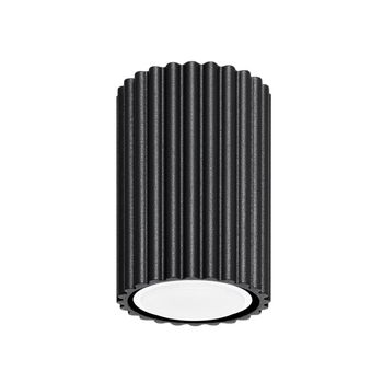 Foco de superficie moto negro 10